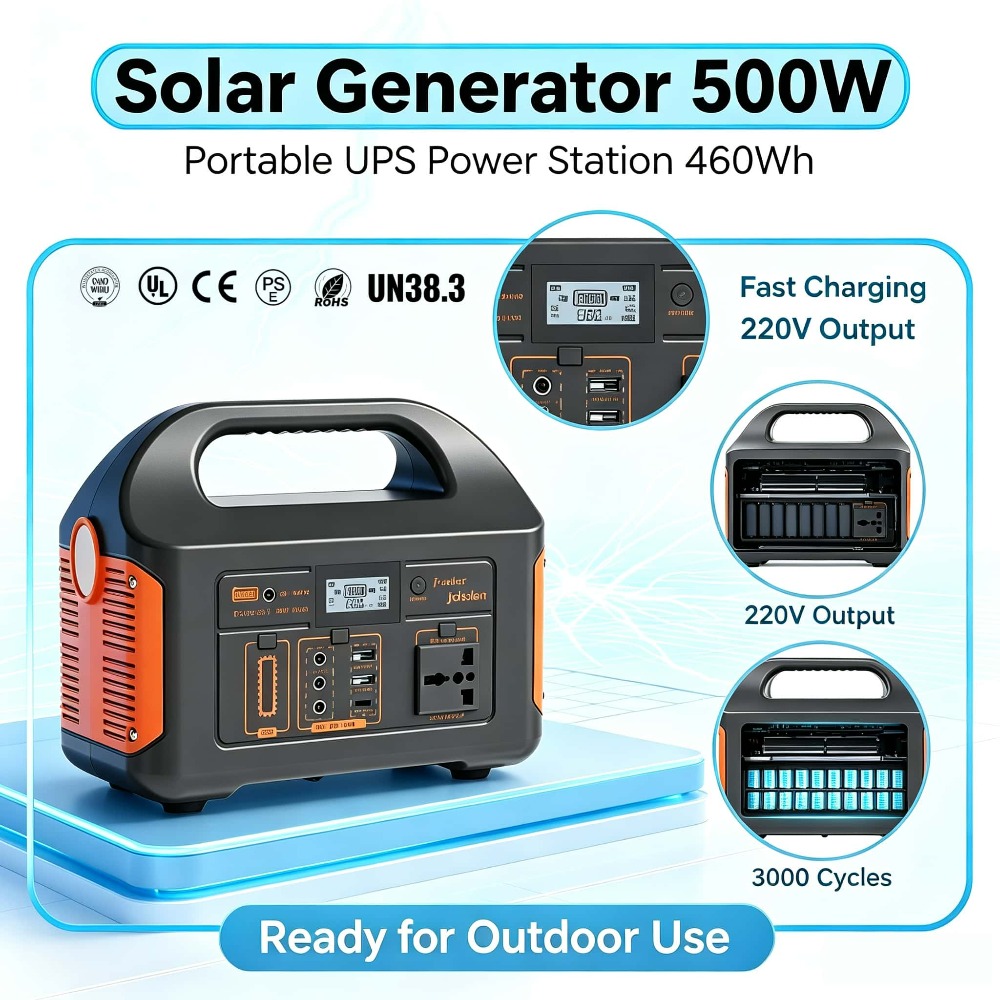 Solar Powered Charger - Портативная электростанция-генератор 300 Вт/500 Вт, 460