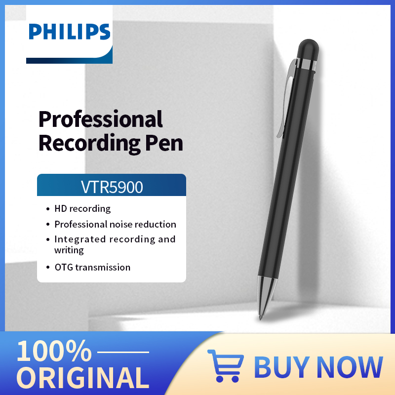 Voice Recorder Pen - PHILIPS Профессиональная ручка для записи Диктофон