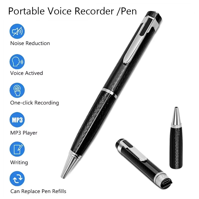Voice Recorder Pen - Портативный цифровой диктофон, профессиональная ручка для
