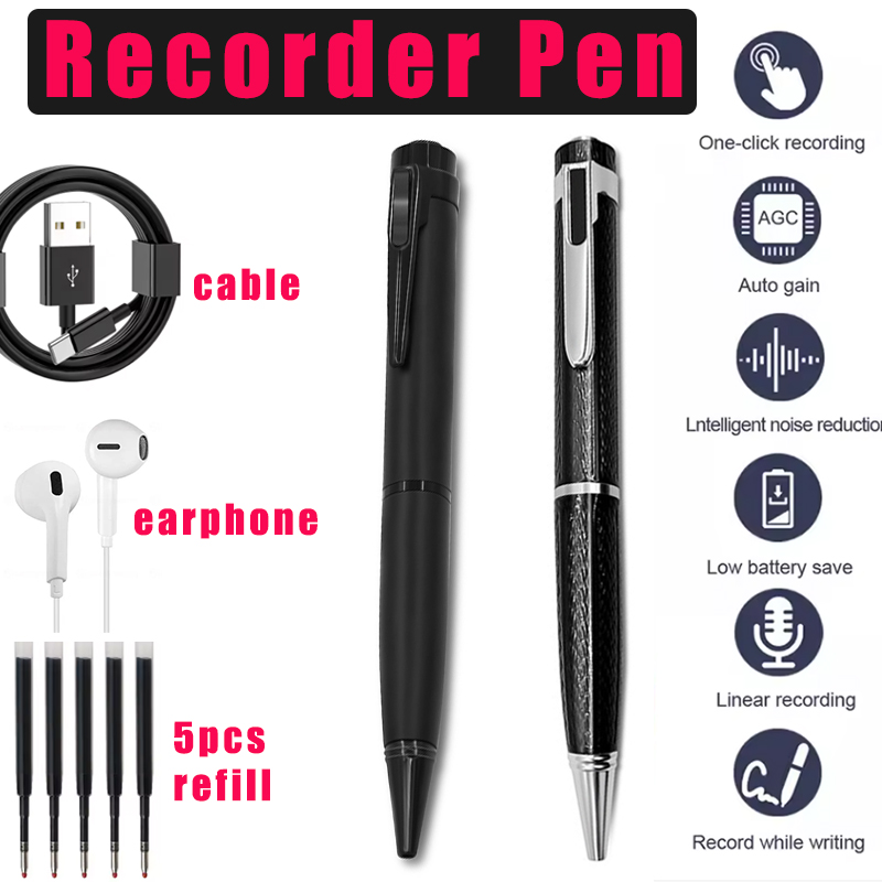 Цифровой диктофон, ручка 128 Г – обзор и цена Voice Recorder Pen