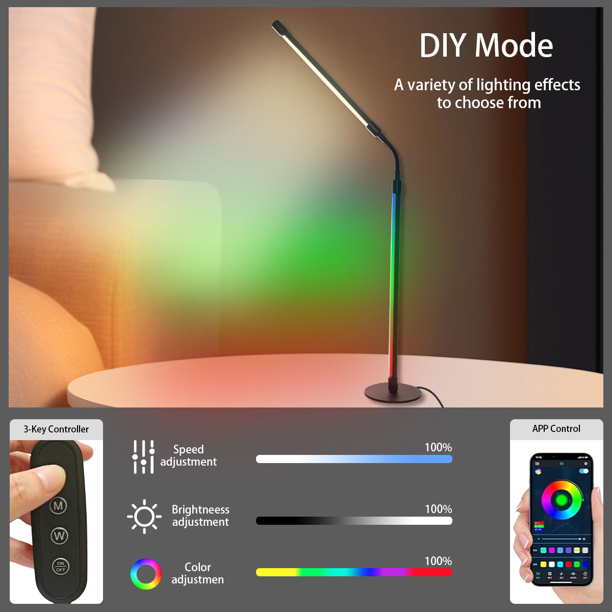 Настольная светодиодная лампа  – обзор и цена Rgb Desk Lamp Smart