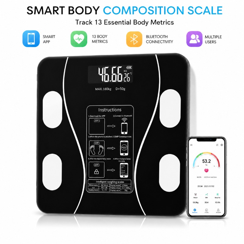 Умные Bluetooth-весы для измер – обзор и цена Body Fat Scale Smart