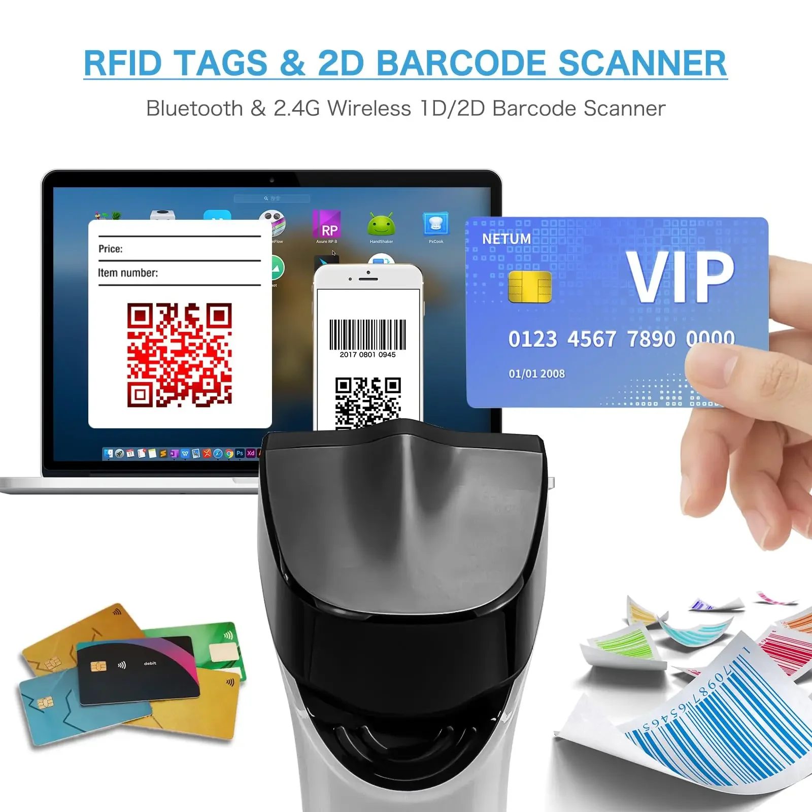 Беспроводной сканер штрих-кодо – обзор и цена Barcode Scanner Wireless