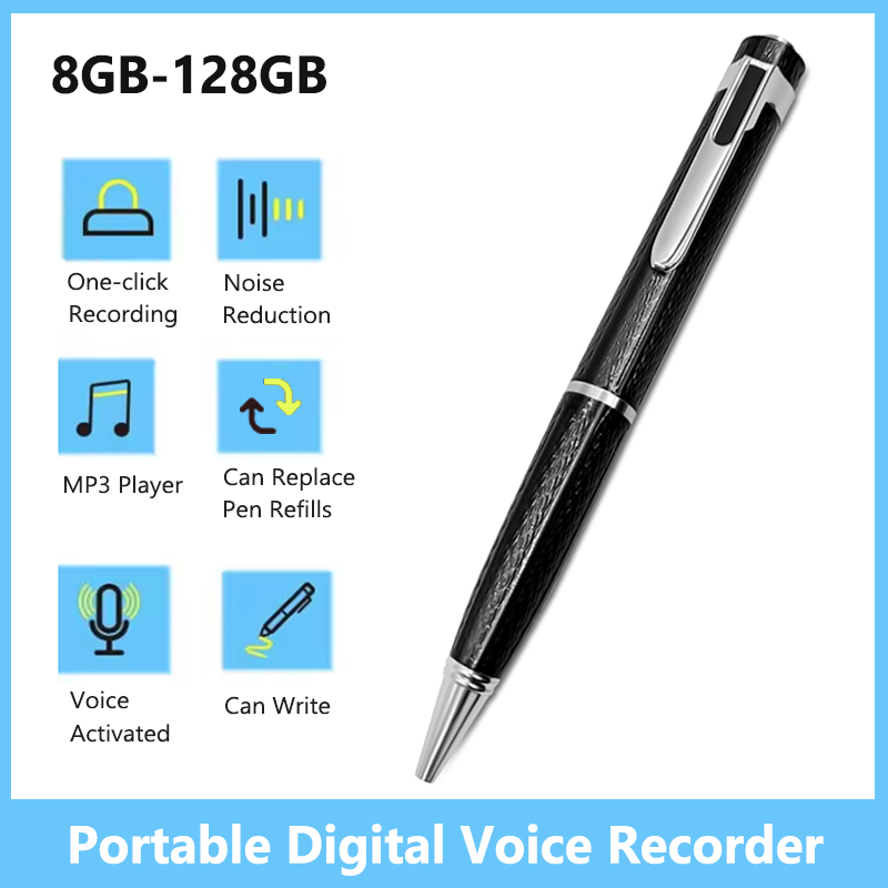 Цифровой диктофон 8 ГБ-128 ГБ, – обзор и цена Voice Recorder Pen