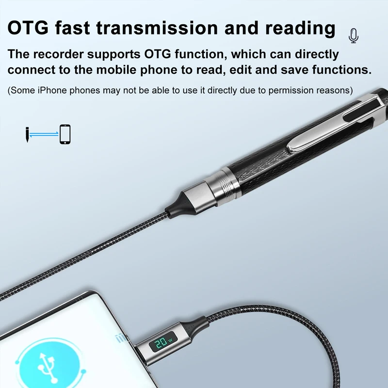 Портативный цифровой диктофон, – обзор и цена Voice Recorder Pen