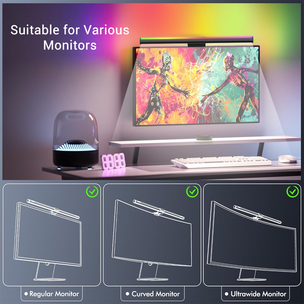 Умная Wi-Fi RGB-лампа для мони – обзор и цена Rgb Desk Lamp Smart