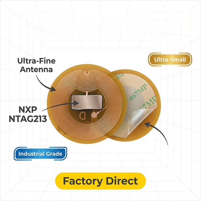 Метка NFC BAAE, диаметр 6 мм,  – обзор и цена Nfc Tag Programmable