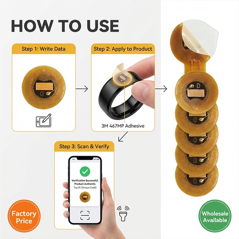 Метка NFC BAAE, диаметр 6 мм,  – обзор и цена Nfc Tag Programmable